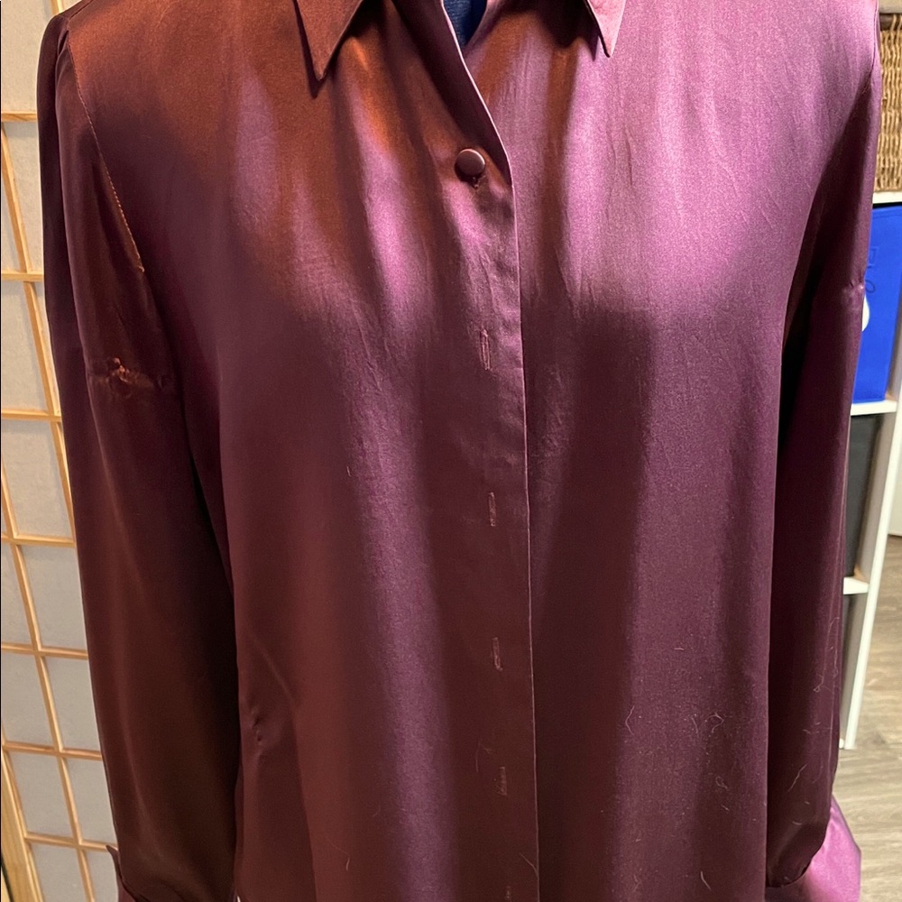 Wine colored blouse